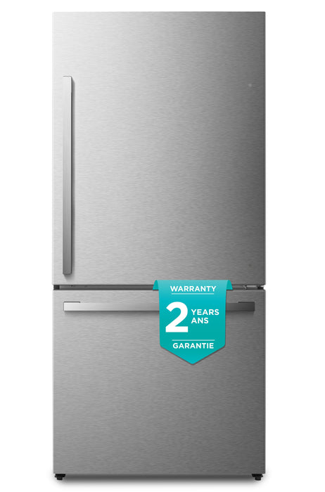 Hisense 31\" 17 Cu. Ft. Bottom-Mount Refrigerator - Titanium - RB17A2CSE