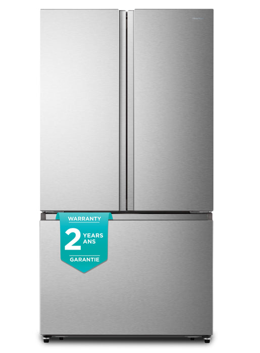 Hisense 36\" 26.6 Cu. Ft. French-Door Refrigerator - Titanium - RF27A3FSE