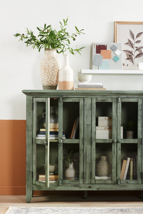 Rocco 70\" 6-Door Large Accent Cabinet - Vintage Blue