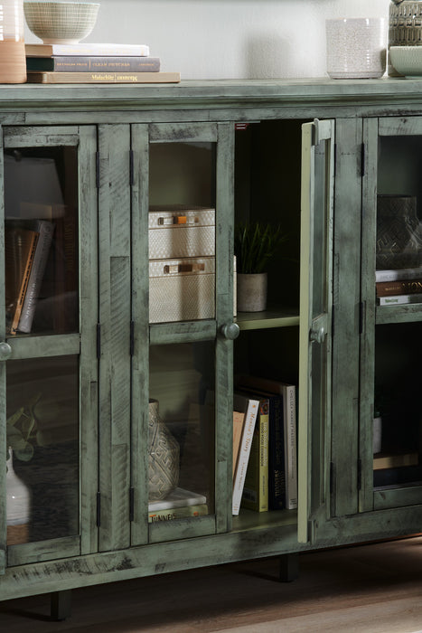 Rocco 70\" 6-Door Large Accent Cabinet - Vintage Blue