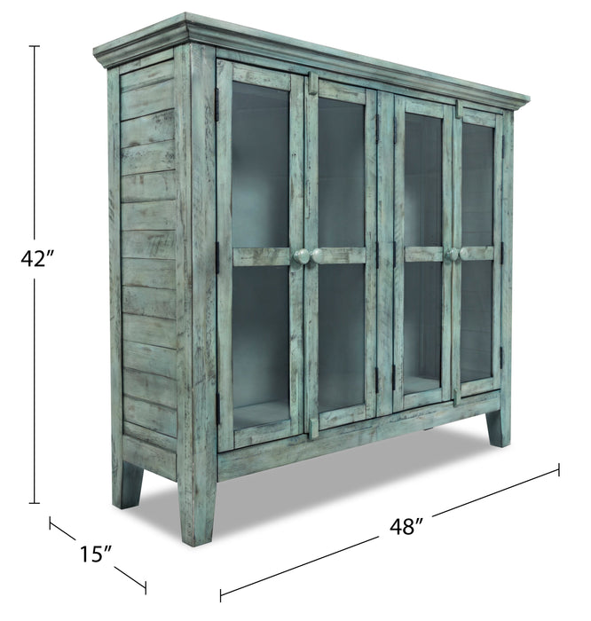 Rocco 48\" 4-Door Accent Cabinet - Vintage Blue