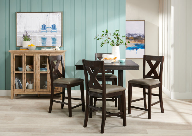 Rocco 48\" 4-Door Accent Cabinet - Natural Wood