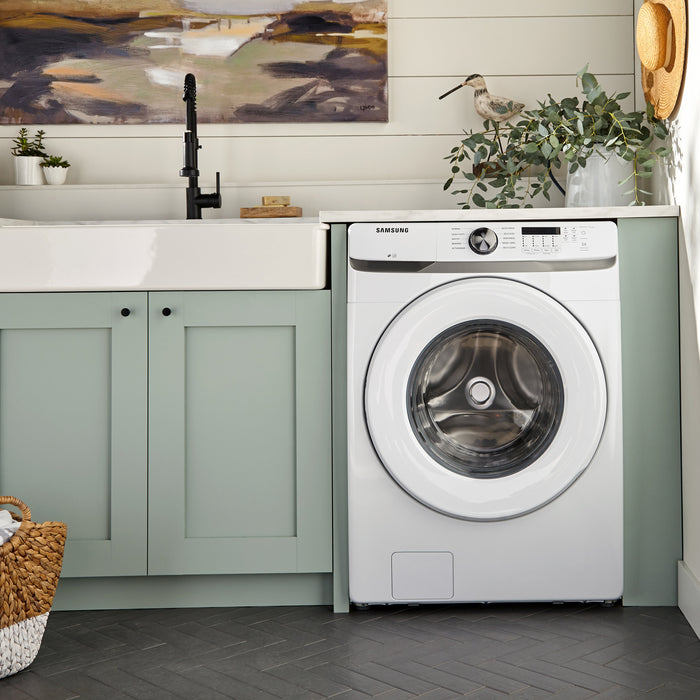 Samsung 5.2 Cu. Ft. Front-Load Washer and 7.5 Cu. Ft. Electric Dryer - White