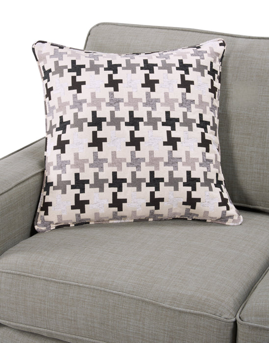 Made in Canada Sawyer 2-Piece Linen-Look Fabric Sectional with Reversible Cushions - Light Grey