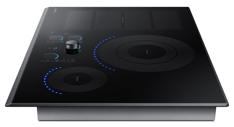 Samsung 30\" 5-Element Smart Induction Cooktop with Flex Zone & Virtual Flame Technology™ - Black Stainless Steel - NZ30K7880UG/AA