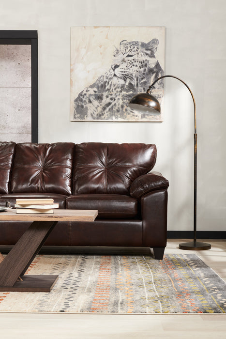 62.75\" Bean Bronze Metal Floor Lamp with Adjustable Lamp Head