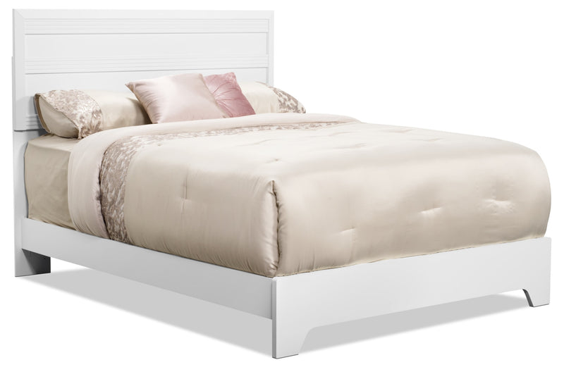 Olivia Panel Headboard, Made in Canada, White - Full/Queen Size