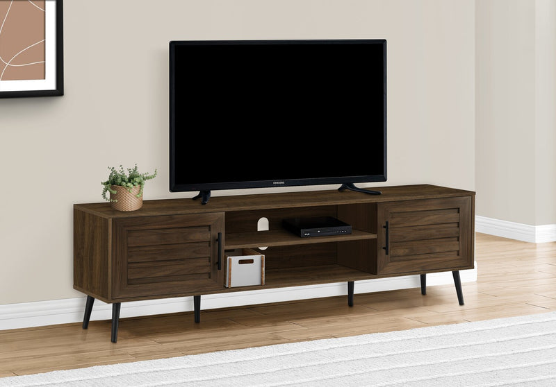 Archer 71\" Modern TV Stand with Storage and Cable Management for TVs up to 80\"- Brown
