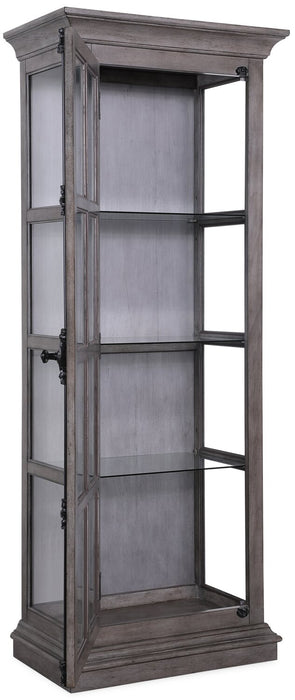 Scarlett 27.5\" Curio Cabinet with Glass Shelves - Grey