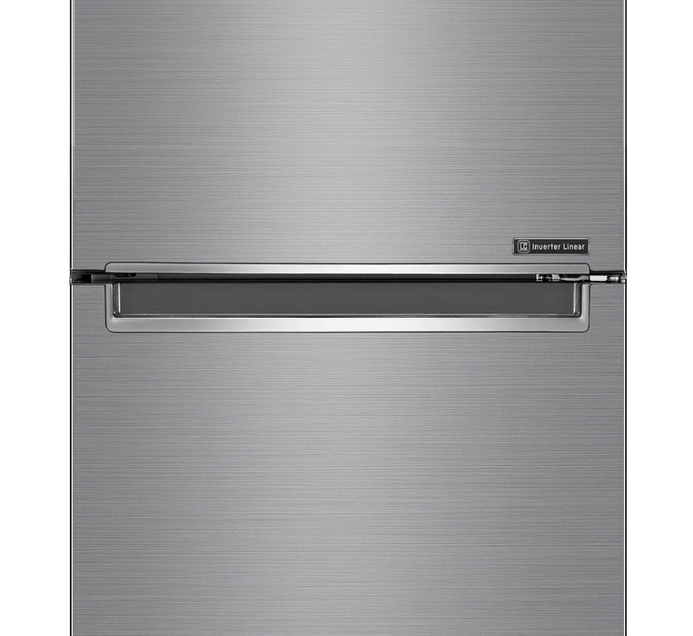 LG 23\" 12 Cu. Ft. Bottom-Mount Counter-Depth Refrigerator - Platinum Silver - LBNC12231V