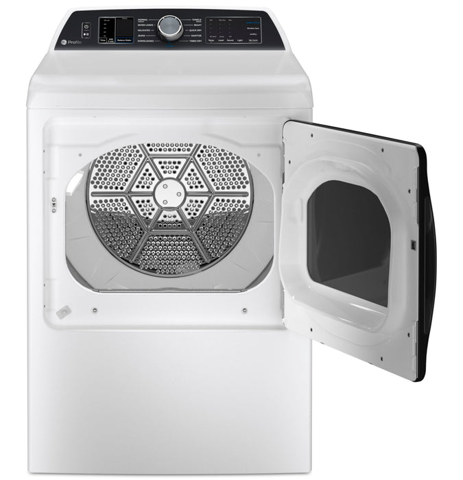 Profile 7.4 Cu. Ft. SmartHQ Electric Dryer with Washer Link and Sanitize - PTD70EBMTWS