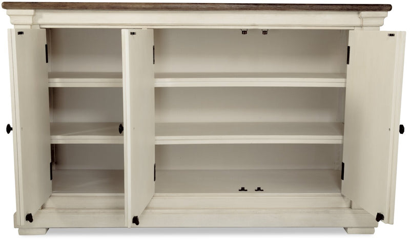 Isla Dining Server with Storage, 57.8\"W - Antique White