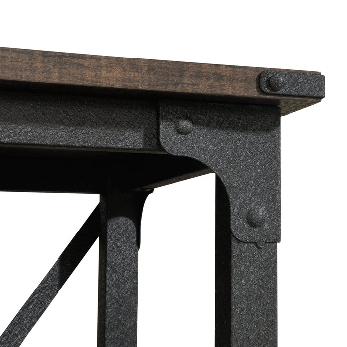 Lewis Office Credenza - Carbon Oak