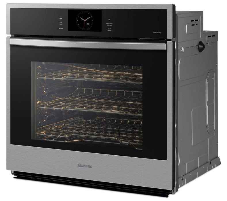 Samsung 30\" 5.1 Cu. Ft. Electric Single Wall Oven with Steam Cook and Air Sous Vide - Stainless Steel - NV51CG600SSRAA