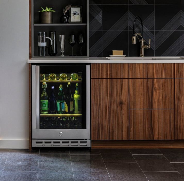 Profile 24\" 5.1 Cu. Ft. Beverage Centre Refrigerator - Stainless - PVS06BSPSS