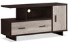 Alexis 48\" Modern TV Stand with Storage & Cable Management for TVs up to 55\"- Espresso and Grey Two Tone