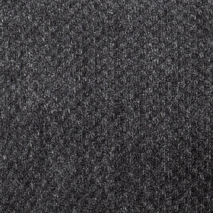 Made in Canada Febe 100\" Chenille Fabric Sofa with Flared Arms and Accent Pillows - Charcoal Grey