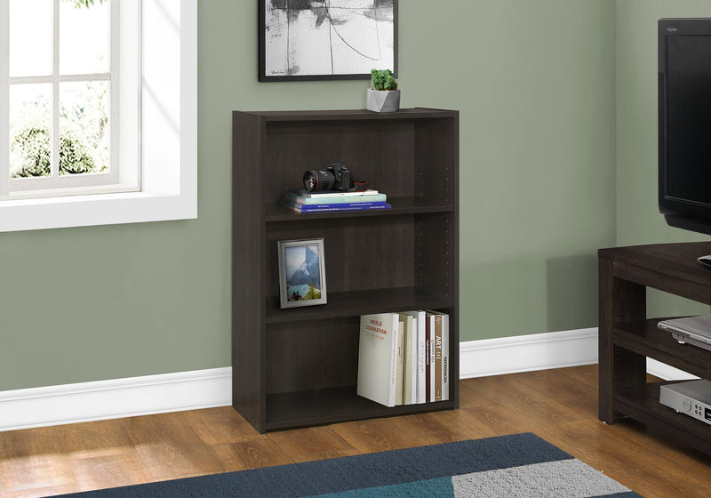 Slade 24.75\" 3-Shelf Bookcase - Espresso