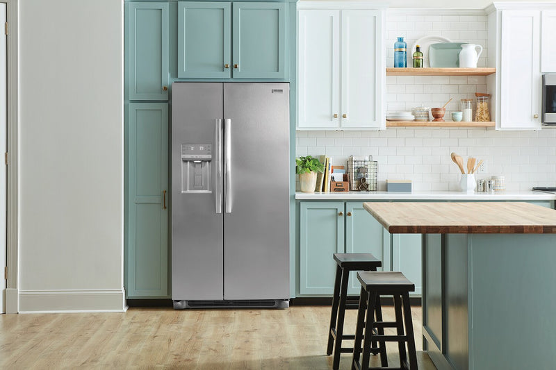 Frigidaire Gallery 36.1\" 22.3 Cu. Ft. Counter-Depth Side-by-Side Refrigerator - Smudge-Proof® Stainless Steel - GRSC2352AF