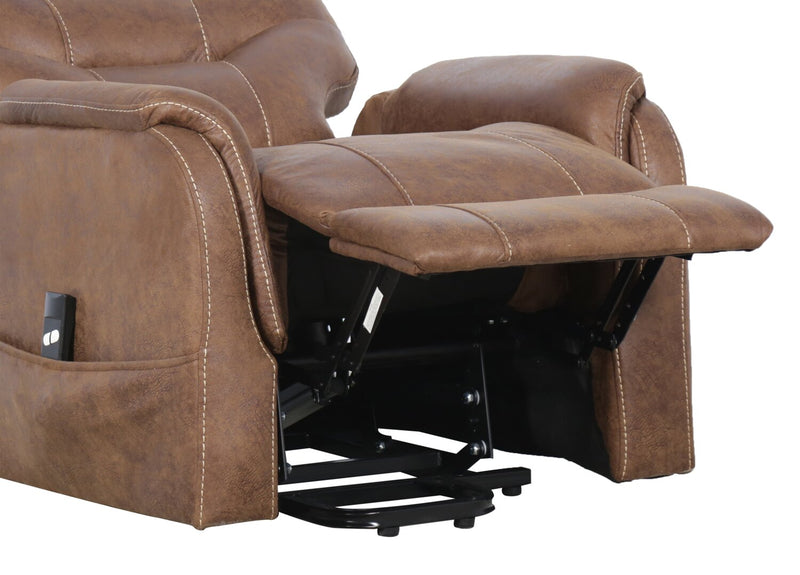 Landon 34\" Microfibre Power Lift Reclining Chair - Brown