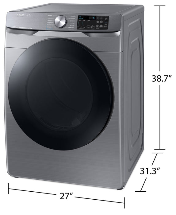 Samsung 7.5 Cu. Ft. Gas Dryer with Steam - Grey - Stackable - DVG45B6305P/AC