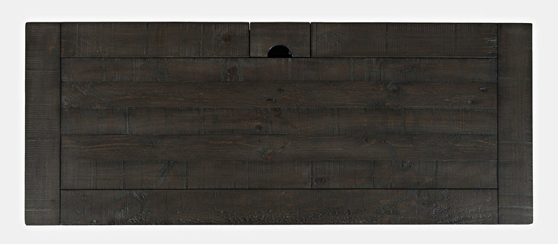 Madison County 50\" Office Office Desk with 3-Drawers - Vintage White with Barnwood Brown