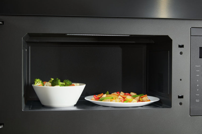 KitchenAid 1.1 Cu. Ft. Flush Over-the-Range Microwave with 900 Watts Cooking - Black Stainless - YKMMF330PBS