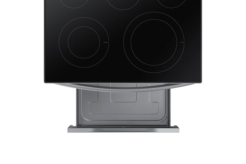 Samsung 6.3 Cu. Ft. Smart Electric Free Standing Range with Air Fry - Stainless Steel - NE63A6511SS/AC