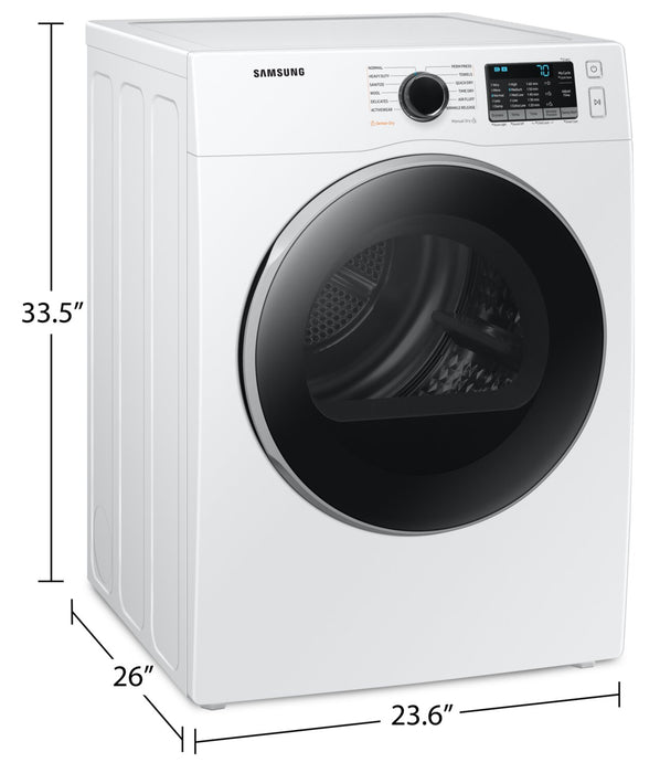 Samsung 24\" 4 Cu. Ft. Electric Dryer - White - Stackable - DV25B6800EW/AC