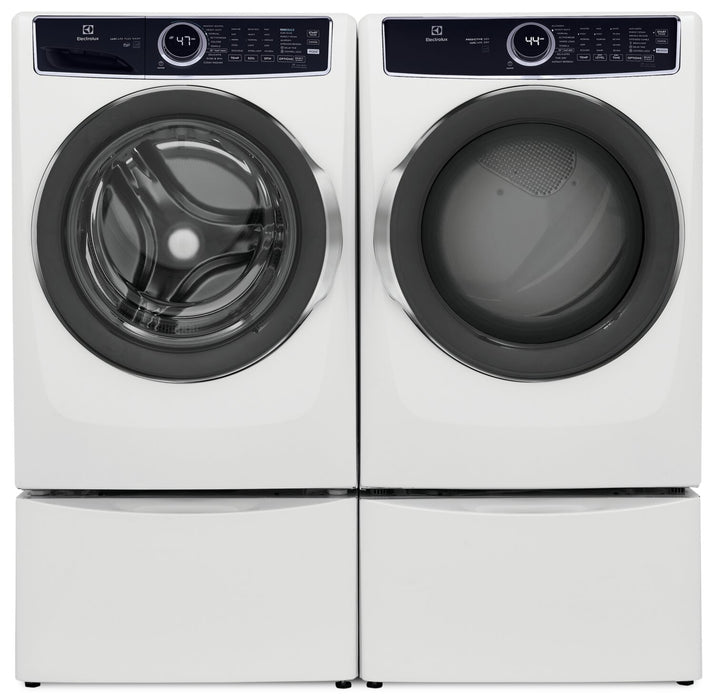 Electrolux 5.2 Cu. Ft. Front-Load Washer and 8 Cu. Ft. Gas Dryer - White