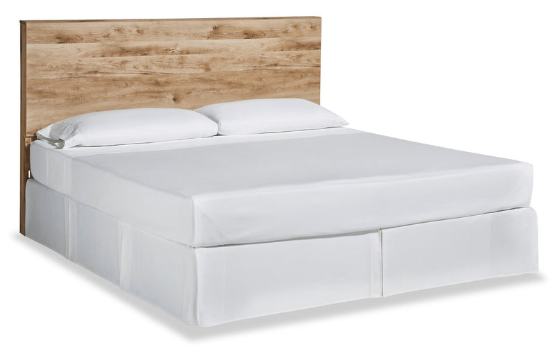 Derekson Panel Headboard, Natural - King Size