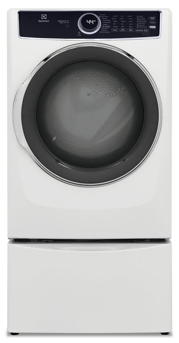 Electrolux 8 Cu. Ft. Electric Dryer with Steam - White - Stackable - ELFE753CAW
