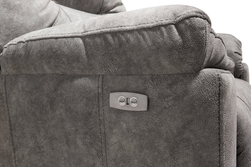 Made in Canada Gybson 38\" Fabric Power Reclining Chair - Grey