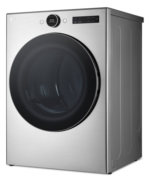 LG 7.4 Cu. Ft. Smart Electric Dryer with Steam - Graphite Steel - Stackable - DLEX5500V