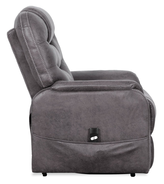 Landon 34\" Microfibre Power Lift Reclining Chair - Grey