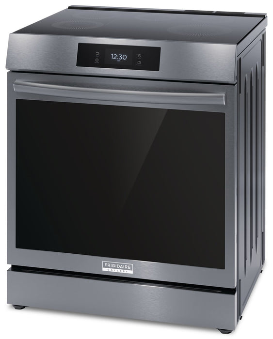 Frigidaire Gallery 6.2 Cu. Ft. Induction Range With Total Convection and Easy-to-Clean Cooktop - Smudge-Proof® Black Stainless Steel - GCFI306CBD