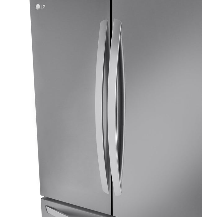 LG 36\" 32 Cu. Ft. French-Door Standard-Depth MAX™ Refrigerator - Smudge Proof Stainless Steel - LRFLS3206S