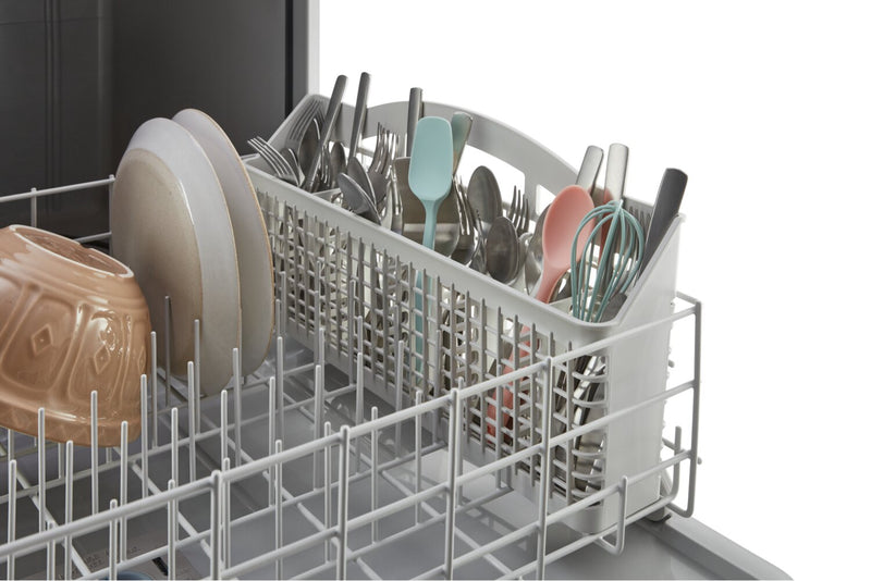 Whirlpool 24\" 57 dBA Built-In Front-Control Dishwasher - White - WDF341PAPW