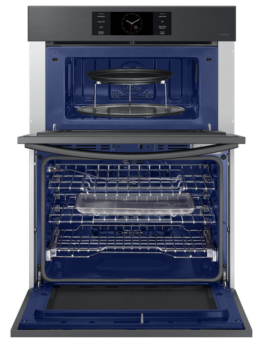 Samsung 30\" 7 Cu. Ft. Electric Micowave Combination Wall Oven - Matte Black Steel - NQ70CG700DMTAA