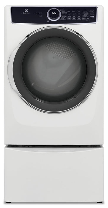 Electrolux 8 Cu. Ft. Gas Dryer with Steam - White - Stackable - ELFG7537AW