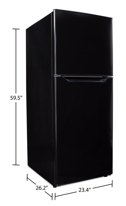 Danby 23.4\" 10.1 Cu. Ft. Top-Mount Refrigerator - Black - DFF101B1BDB