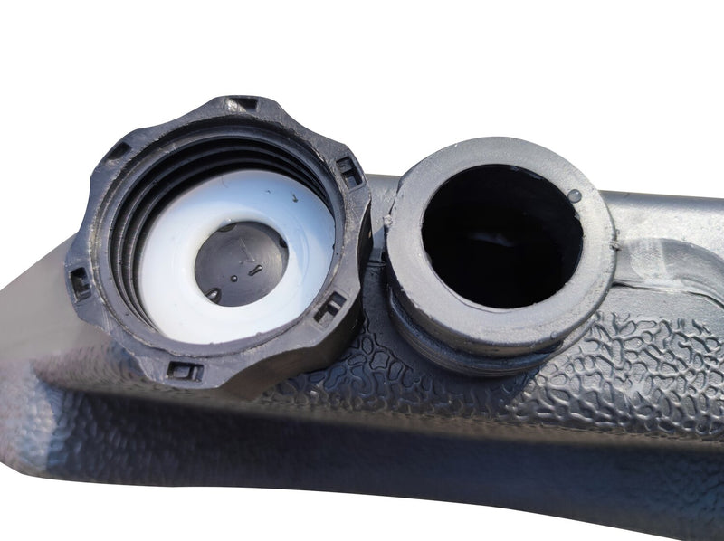 Outdoor Patio 4-Piece Umbrella Base - Weather Resistant Plastic, Universal Fit, Water or Sand Fill Base - Black