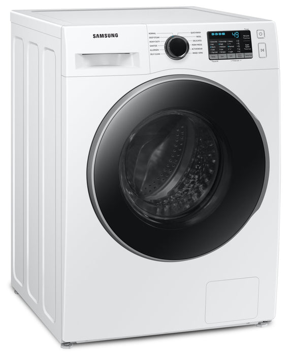 Samsung 24\" 2.9 Cu. Ft. Front-Load Steam Washer - White - Stackable - WW25B6800AW/AC