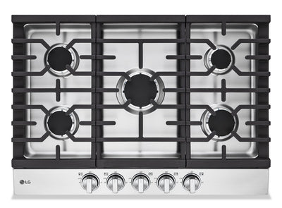 LG 30" Gas Cooktop with UltraHeat™ 20,000 BTU Burner - CBGJ3023S