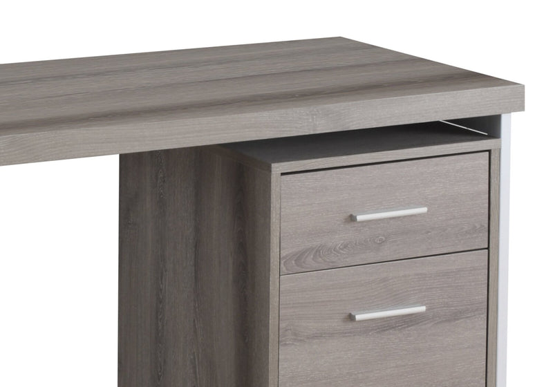 Lindsay 47.25\" Office Desk with 2-Drawers - Taupe