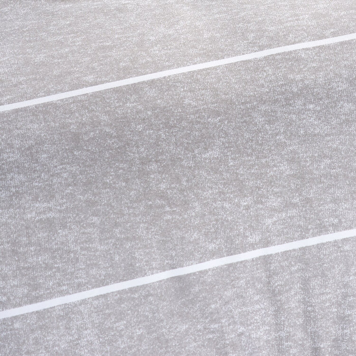 Stripes 3-Piece King Comforter Set - Grey