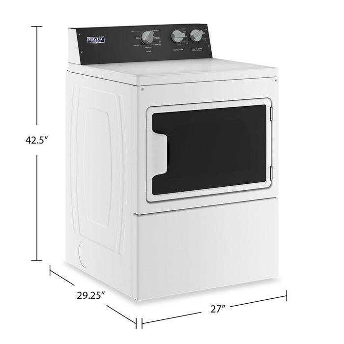 Maytag 7.4 Cu. Ft. Gas Dryer - White - MGDP586KW