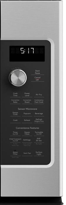 Cafe 1.7 Cu. Ft. Over-the-Range Microwave with Convection and Air Fry - Stainless - CVM517P2RS1