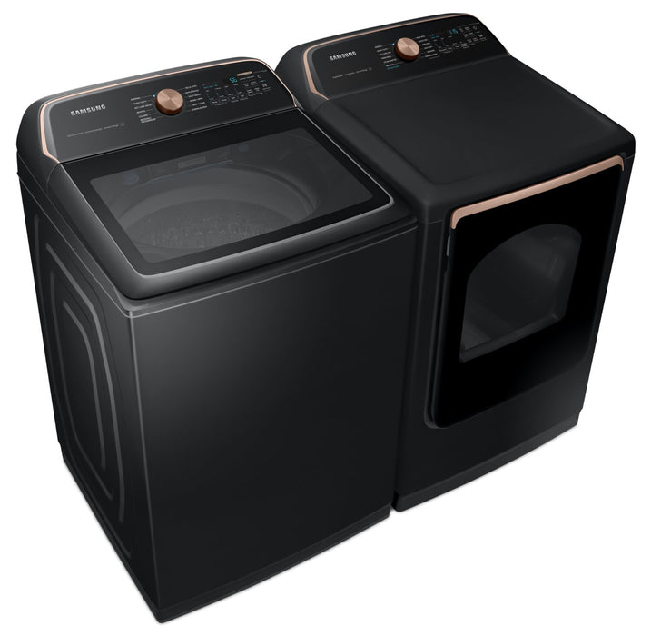 Samsung 6.2 Cu. Ft. Smart Auto Dispense Top-Load Washer and 7.4 Cu. Ft. Electric Dryer