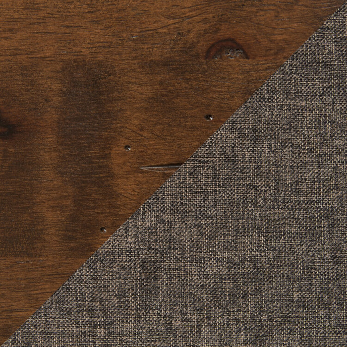 Plum 7pc Dining Set with Table & 6 Chairs, Wood, Live-Edge Look, 70.75\"W- Nutmeg Brown